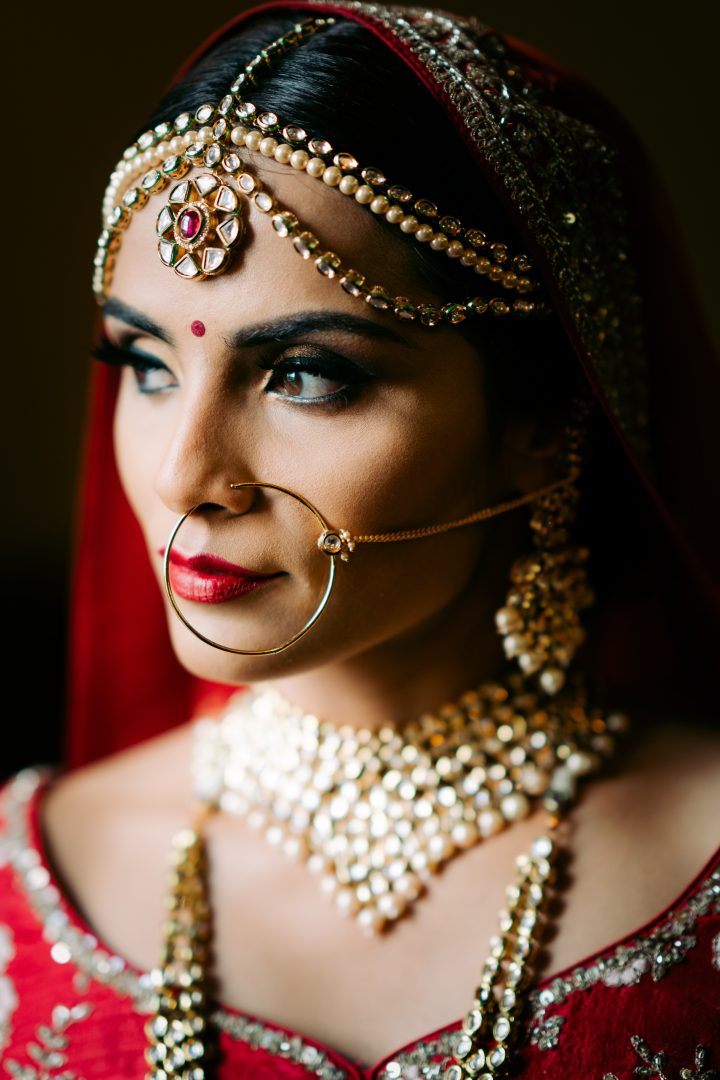 indian wedding bride portrait